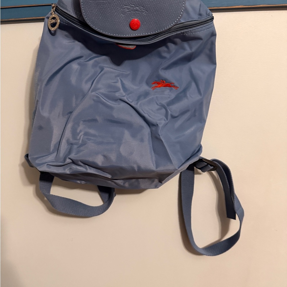 Longchamp Light Blue Mini Backpack